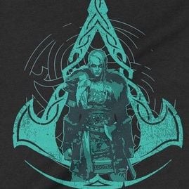  Áo Sweater Assassin's Creed Valhalla: Eivor, Unisex Trùm Cuối Game, Nỉ Bông 100%, 2 màu nam nữ 0148 