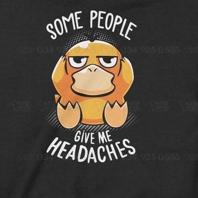  Áo Hoodie Vịt Psyduck Đau Đầu - Pokemon Trùm Cuối Meme, Nỉ Bông 100% 2 màu nam nữ 0109 