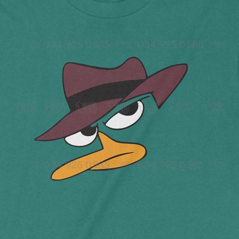  Áo thun Thú mỏ vịt Perry Unisex Trùm Cuối Cine, Cotton 100% Jadedome nam nữ 0071 