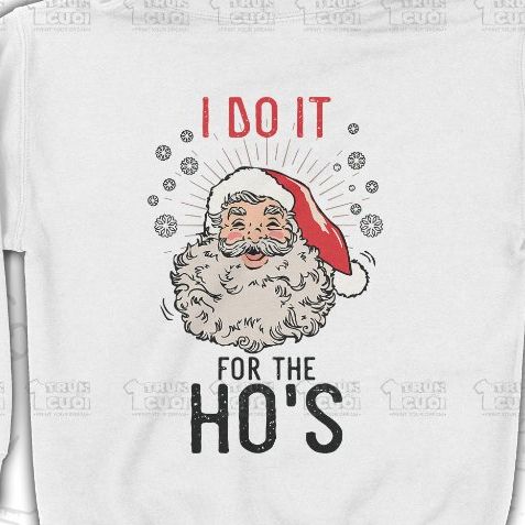 Áo Hoodie I Do It For The Ho's, Trùm Cuối Christmas Festival, Nỉ Bông 100% Unisex nam nữ 0378 