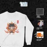  Áo Sweater Na Tra Chibi, Trùm Cuối Cine, Unisex Nỉ Bông 100% 2 màu nam nữ 0455 