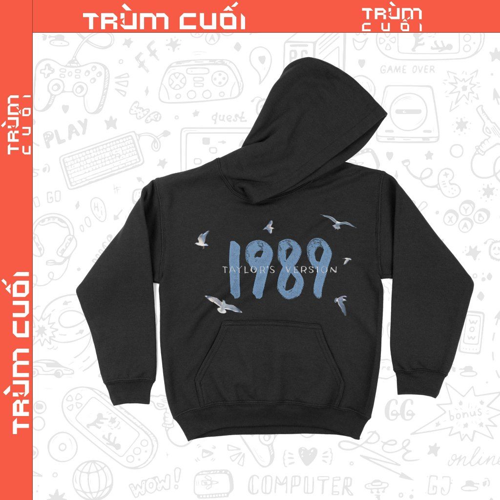  Áo Hoodie 1989 Taylor's Version, Trùm Cuối Thần Tượng Âm Nhạc, Unisex Nỉ Bông 100% 2 màu nam nữ 