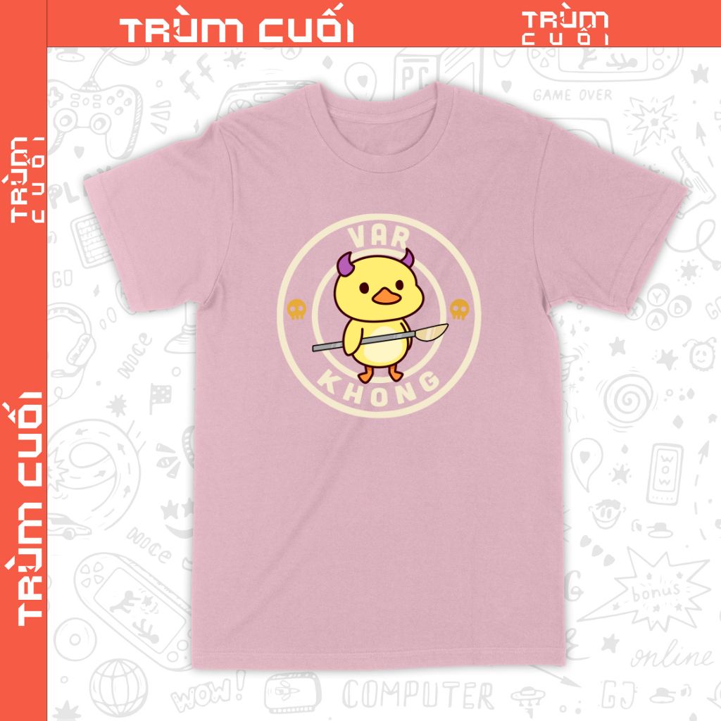  Áo thun Var Không Unisex Trùm Cuối , Cotton 100% 2 màu nam nữ 0041 