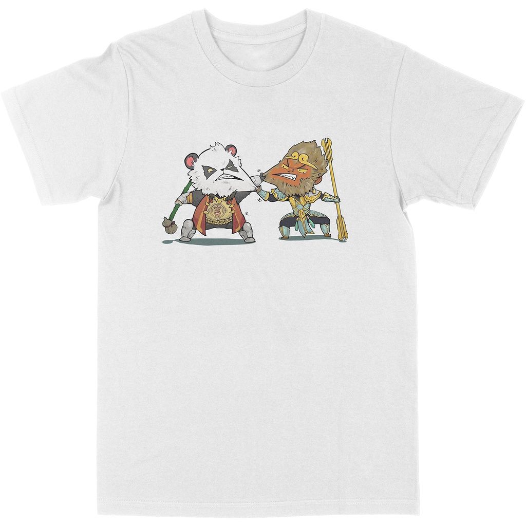  Áo thun Zuka Vs Wukong chibi - Áo liên quân Unisex Trùm Cuối Game, Cotton 100% 2 màu nam nữ 0031 