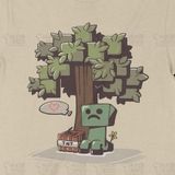  Áo thun Minecraft - Baby Sad, Trùm Cuối Game, Unisex Cotton 100% 2 màu nam nữ 0436 