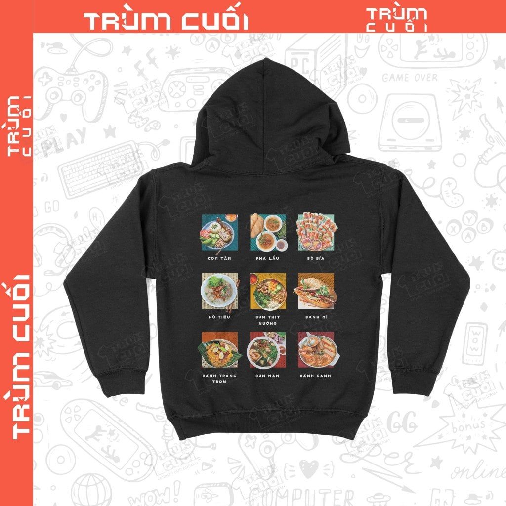  Áo Hoodie Sài Gòn Ngon Phết, Trùm Cuối Casual, Nỉ Bông 100% Unisex nam nữ 0437 