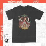  Áo thun Sprited Away - Ghibli Unisex Trùm Cuối Anime Cine, Cotton 100% 2 màu nam nữ 0104 
