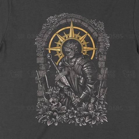  Áo thun Soul of Cinder - Dark Souls, Trùm Cuối Game, Unisex Cotton 100% 2 màu nam nữ 0217 