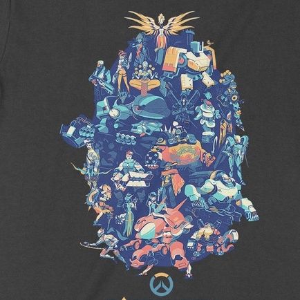  Áo thun Overwatch Trùm Cuối Game, Cotton 100% 2 màu nam nữ 0133 