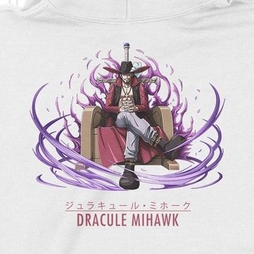  Áo Hoodie Dracule Mihawk - One Piece, Trùm cuối Anime Cine, Nỉ Bông 100% 2 màu nam nữ 0164 