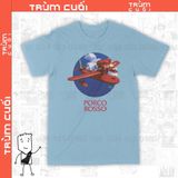  Áo thun Poco Rosso - Ghibli  Unisex Trùm Cuối Anime Cine Movie, Cotton 100% 2 màu nam nữ 0117 