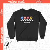  Áo Sweater 8-bit Road - Pacman, Trùm Cuối Game, Nỉ Bông 100% 2 màu nam nữ 0223 