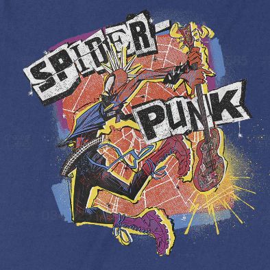  Áo thun Spider-Punk - Across The Spider-Verse, Trùm Cuối Marvel Cine, Unisex Cotton 100% 2 màu nam nữ 0288 