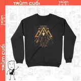  Áo Sweater Black Adam - Trùm Cuối DC Unisex Cine, Nỉ Bông 100% 2 màu nam nữ 0125 