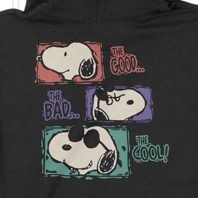  Áo Hoodie Chó Snoopy, Trùm Cuối Cartoon Cine, Nỉ Bông 100% 2 màu nam nữ 0206 