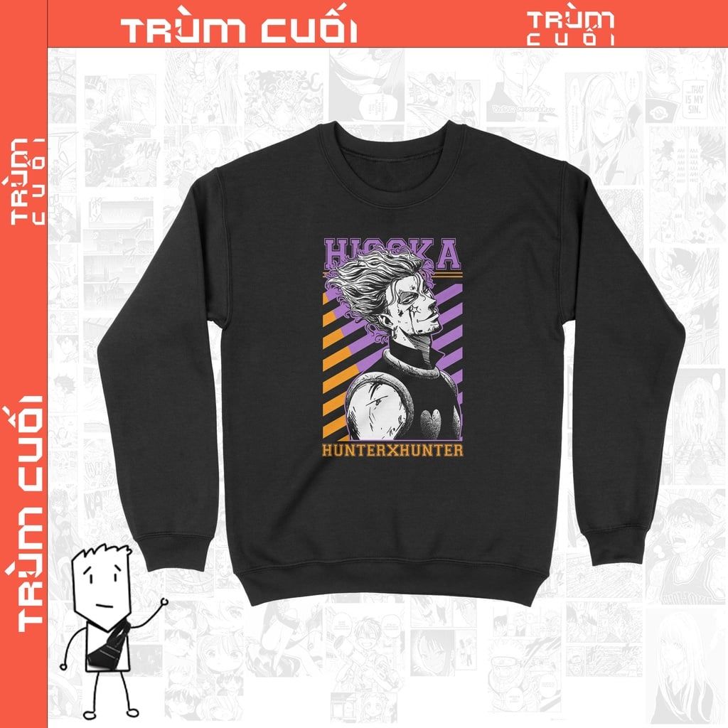  Áo Sweater Hunter × Hunter: Hisoka Morow, Trùm Cuối Anime, Unisex Nỉ Bông 100% 2 màu nam nữ 0004 