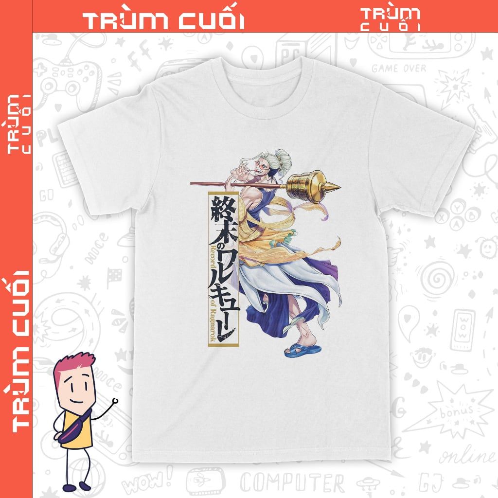  Áo thun Thích Ca - Record of Ragnarok, Trùm Cuối Anime, Unisex Cotton 100% 8 màu nam nữ 0337 