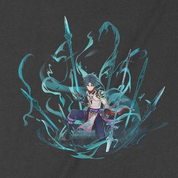  Áo thun Xiao - Ước Nguyện, Trùm Cuối Game Genshin, Unisex Cotton 100% 2 màu nam nữ 0246 