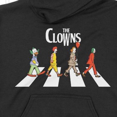  Áo Hoodie Tứ Đại Danh Hề - The Clowns, Trùm Cuối Halloween Horror Fes, Unisex Nỉ Bông 100% 2 màu nam nữ 0352 