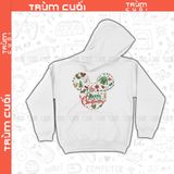  Áo Hoodie Chuột Mickey Xmas, Trùm Cuối Cartoon Christmas Festival, Nỉ Bông 100% Unisex nam nữ 0380 