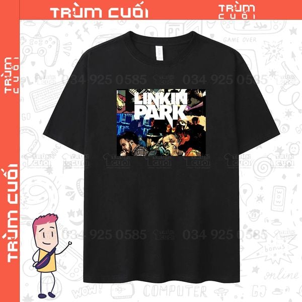  Áo thun Linkin Park, Trùm Cuối Thần tượng âm nhạc, Unisex Cotton 100% 2 màu nam nữ 0263 