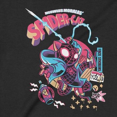  Áo sweater Spider Cat - Mèo Morales, Trùm Cuối Marvel Cine, Unisex Nỉ Bông 100% 2 màu nam nữ 0225 