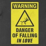  Áo thun WARNING Danger of Falling, Trùm Cuối Meme, Unisex Cotton 100% 2 màu nam nữ 0432 