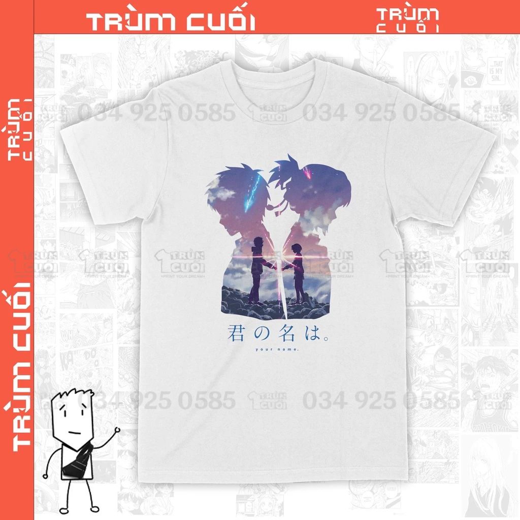  Áo thun Your Name – Tên cậu là gì? Trùm Cuối Anime Cine, Cotton 100% 2 màu nam nữ 0108 
