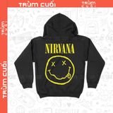  Áo Hoodie Nirvana, Trùm Cuối Thần Tượng Âm Nhạc, Unisex Nỉ Bông 100% 2 màu nam nữ 0389 