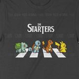  Áo thun The Starters - Pokemon, Trùm Cuối Anime, Unisex Cotton 100% 2 màu nam nữ 0038 