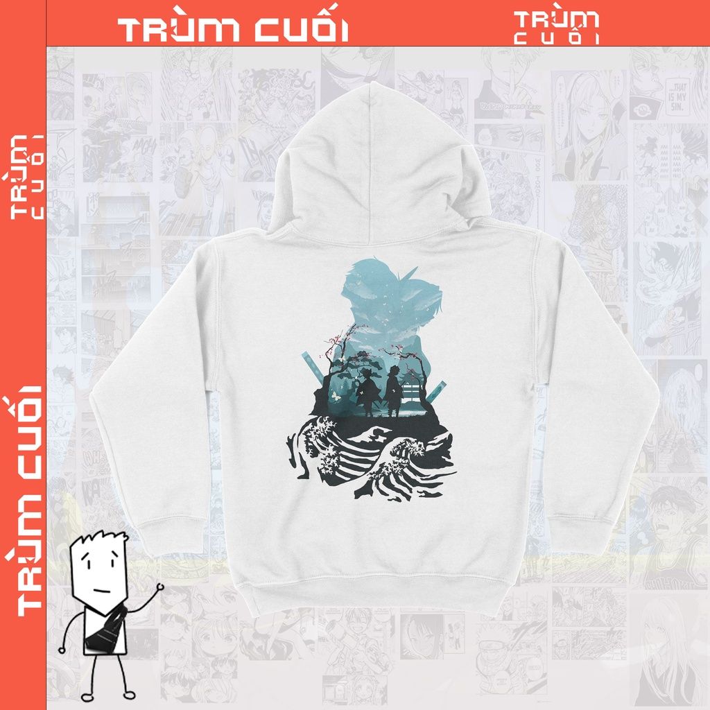  Áo Hoodie Tomioka & Shinobu - Kimetsu Yaiba, Trùm Cuối Anime, Unisex Nỉ Bông 100% 2 màu nam nữ 0058 