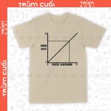  Áo thun fuck around and find out, Trùm Cuối Meme, Unisex Cotton 100% 2 màu nam nữ 0420 