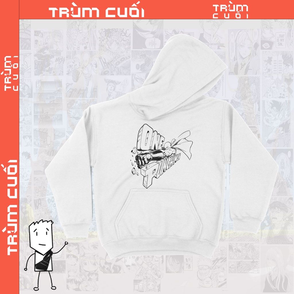  Áo  Hoodie One Punch Man: Saitama Unisex TSHIRT-HOLIC Anime,  Nỉ Bông 100% 2 màu nam nữ 