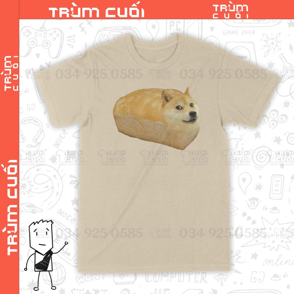  Áo thun Bánh Mì Dodge, Trùm Cuối Casual Meme, Unisex Cotton 100% nam nữ 0305 