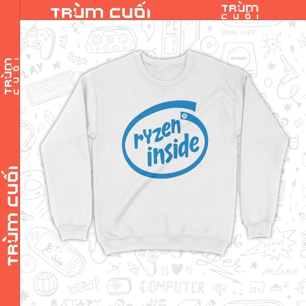  Áo Sweater Ryzen Nhưng Mà Nó Lạ Lắm, Trùm Cuối Meme Đa Vũ Trụ, Unisex Nỉ Bông 100% 2 màu nam nữ 0376 