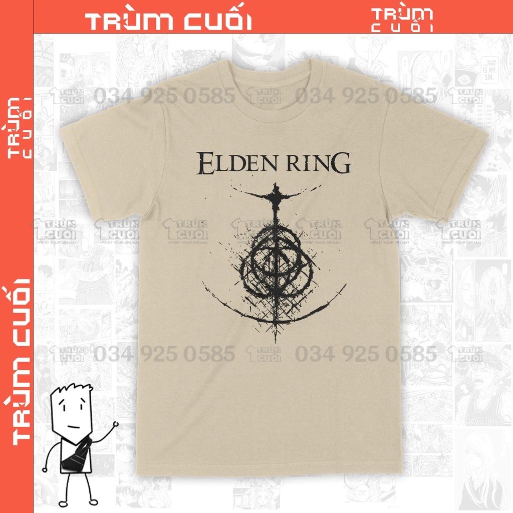  Áo thun Elden Ring Trùm Cuối Game, Cotton 100% 2 màu nam nữ 0131 0132 