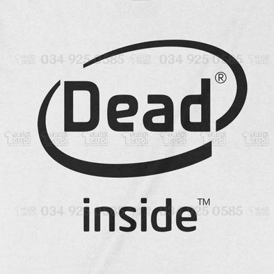  Áo thun Dead Inside, Trùm cuối Meme, Unisex Cotton 100% 2 màu nam nữ 0192 0193 