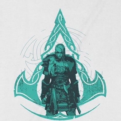  Áo thun Assassin's Creed Valhalla: Eivor, Unisex Trùm Cuối Game, Cotton 100% 2 màu nam nữ 0148 