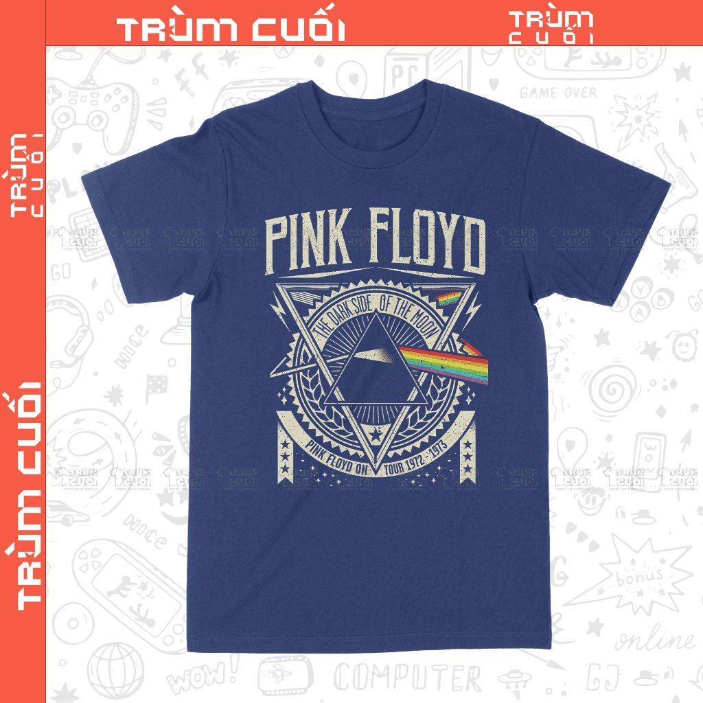  Áo thun Pink Floyd, Trùm Cuối Thần tượng âm nhạc, Unisex Cotton 100% 2 màu nam nữ 0390 
