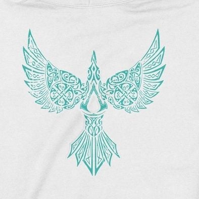  Áo Hoodie Assassin's Creed Valhalla: Cánh Quạ Phương Bắc Trùm Cuối Game, Nỉ Bông 100% 2 màu nam nữ 0147 