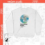  Áo Sweater The Wind Rise - Ghibli, Trùm cuối Anime Cine, Unisex Nỉ Bông 100% 2 màu nam nữ 0121 