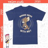  Áo thun Jerry Cáu, Trùm Cuối Cartoon, Unisex Cotton 100% 2 màu nam nữ 0318 