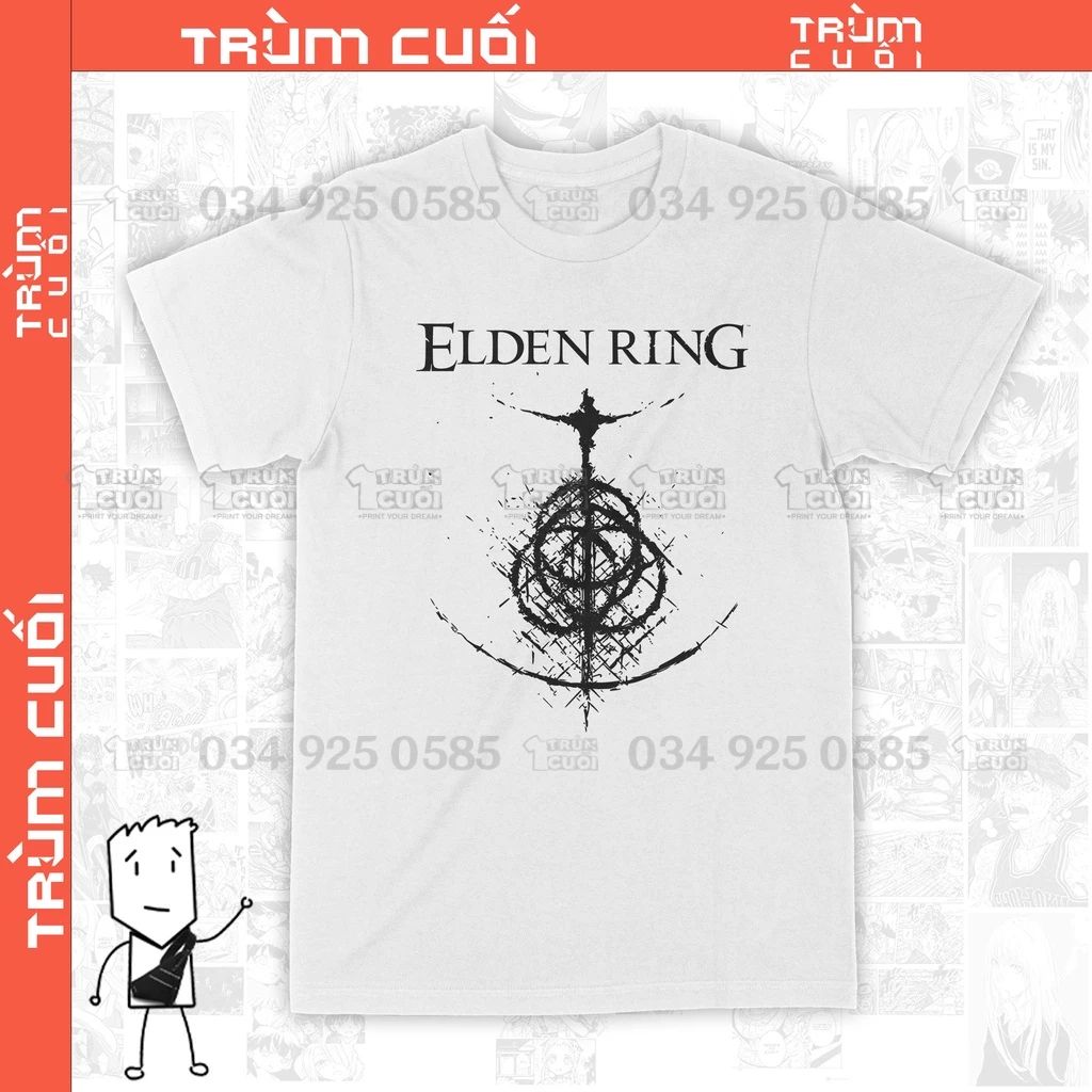  Áo thun Elden Ring Trùm Cuối Game, Cotton 100% 2 màu nam nữ 0131 0132 