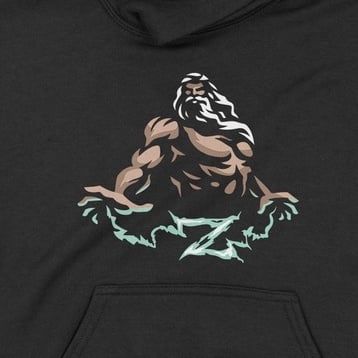  Áo Hoodie Zeus Unisex, Trùm Cuối Thần Thoại, Nỉ Bông 100% 2 màu nam nữ 0080 