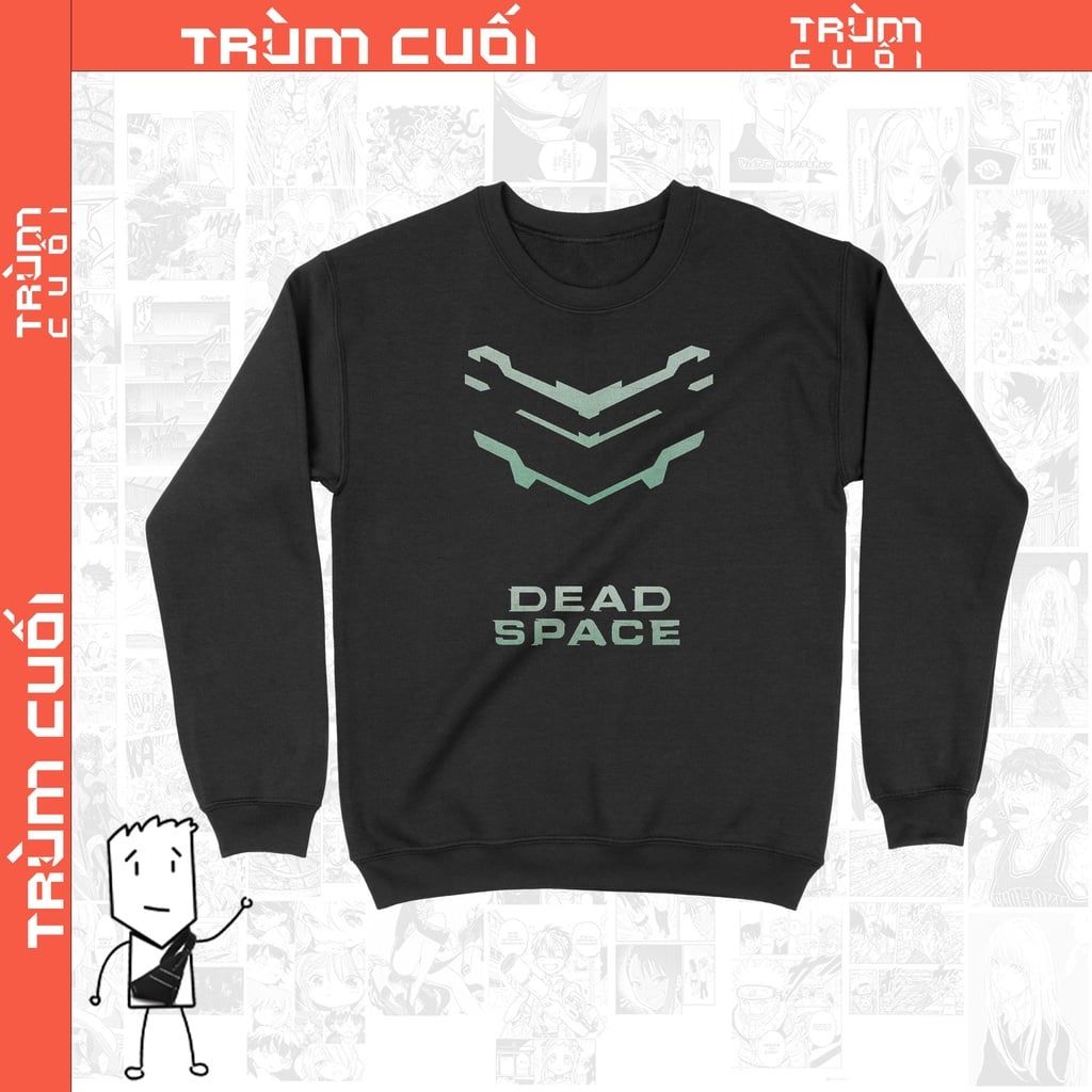  Áo Sweater Dead Space, Trùm cuối Game, Unisex Nỉ Bông 100% 2 màu nam nữ 0135 