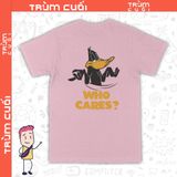  Áo thun 2 mặt Daffy Duck - Not My Problem, Trùm Cuối Cartoon Casual, Unisex Cotton 100% 2 màu nam nữ 0311 