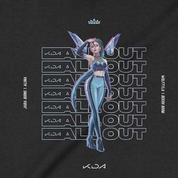  Áo Sweater K/DA ALL OUT Kai'sa - Liên Minh Huyền Thoại, Trùm cuối Game, Cotton 100% 2 màu nam nữ 0173 