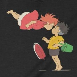  Áo Sweater Cô bé người cá Ponyo - Ghibli, Trùm cuối  Anime Cine, Unisex Nỉ Bông 100% 2 màu nam nữ 0120 