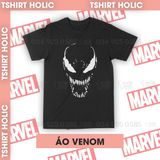  Áo thun Venom Unisex Trùm Cuối Marvel, Cotton 100% 2 màu nam nữ 0005 