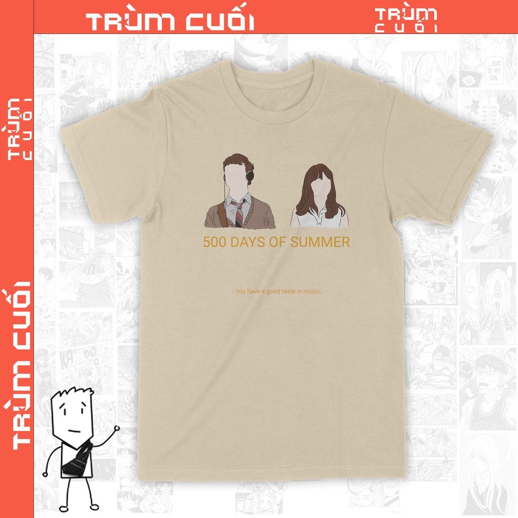  Áo thun 500 Days of Summer Trùm Cuối Cine, Cotton 100% 2 màu nam nữ 0090 